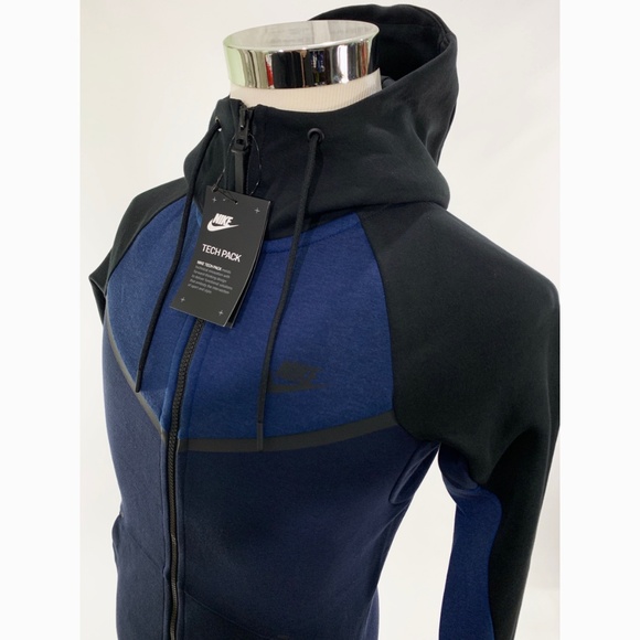Nike Tech Fleece Mens Windrunner Hooded Sweatshirt - Picture 2 of 8